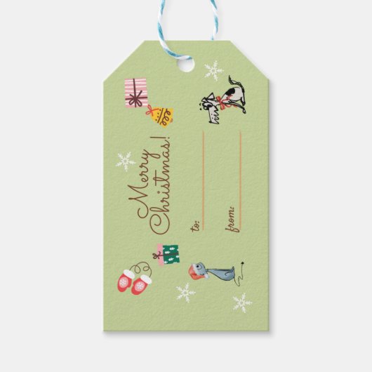 クリスマスプレゼントラベル ギフトタグ (正面)