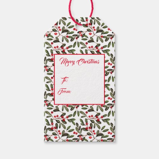 クリスマスプレゼントラベル ギフトタグ (正面)