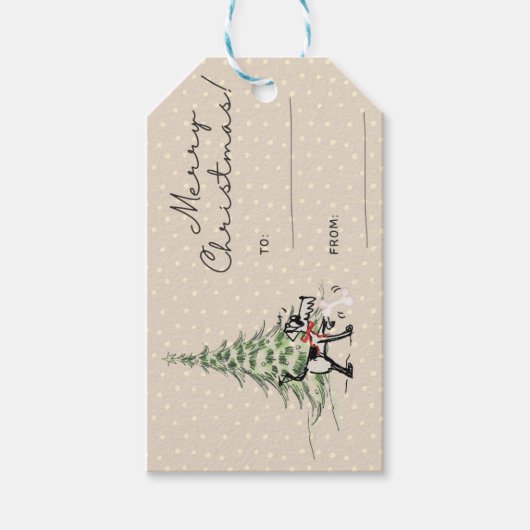 クリスマスプレゼントラベル ギフトタグ (正面)