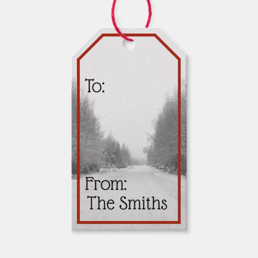 クリスマスプレゼントラベル ギフトタグ (正面)