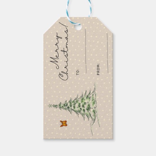 クリスマスプレゼントラベル ギフトタグ (正面)