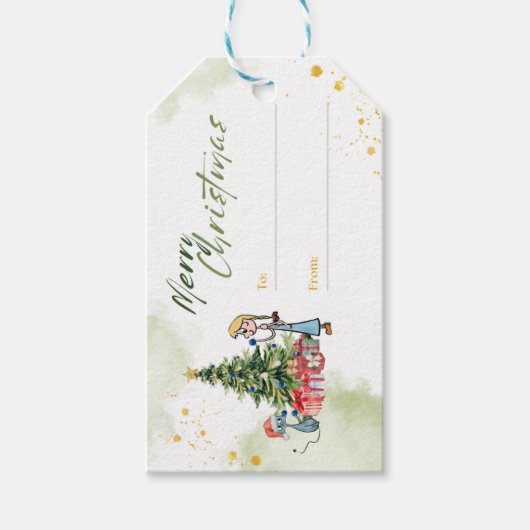 クリスマスプレゼントラベル ギフトタグ (正面)