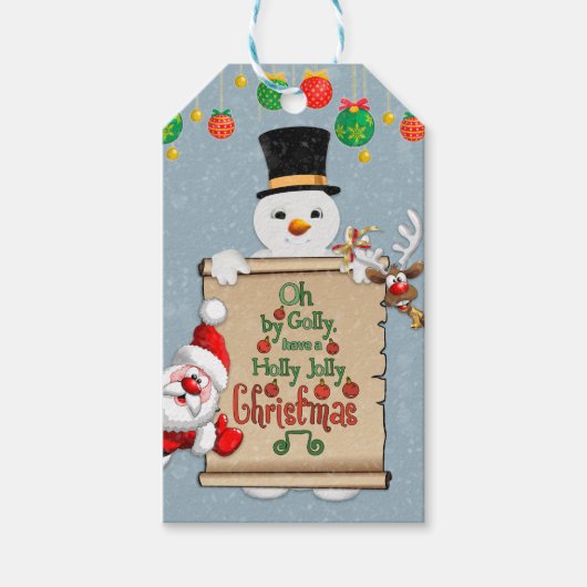 クリスマスプレゼントラベル ギフトタグ (正面)