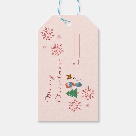 クリスマスプレゼントラベル ギフトタグ (正面)