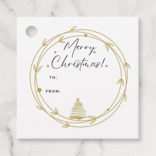 クリスマスプレゼントラベル フェイバータグ (正面)