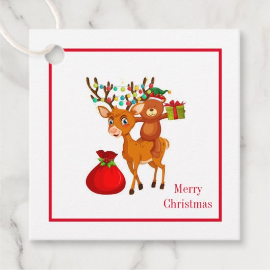 クリスマスプレゼントラベル フェイバータグ (正面)