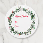 クリスマスプレゼントラベル フェイバータグ (正面)