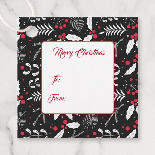 クリスマスプレゼントラベル フェイバータグ (正面)