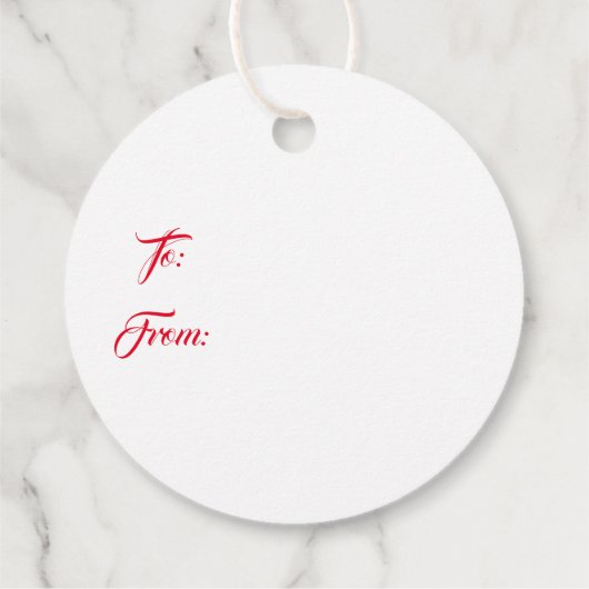 クリスマスプレゼントラベル フェイバータグ (裏面)