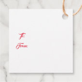 クリスマスプレゼントラベル フェイバータグ (裏面)