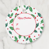 クリスマスプレゼントラベル フェイバータグ (正面)