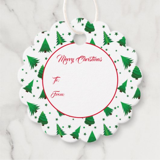 クリスマスプレゼントラベル フェイバータグ (正面)