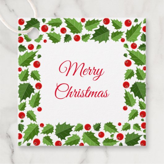 クリスマスプレゼントラベル フェイバータグ (正面)