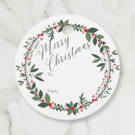 クリスマスプレゼントラベル フェイバータグ (正面)