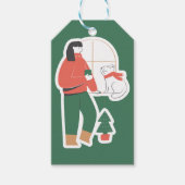 クリスマスプレゼントラベル-フェスティバル ギフトタグ (正面)