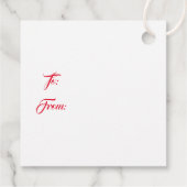 クリスマスプレゼントラベル-リースメッセージカード フェイバータグ (裏面)