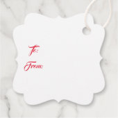 クリスマスプレゼントラベル-リースメッセージカード フェイバータグ (裏面)