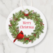 クリスマスプレゼントラベル-リース フェイバータグ (正面)