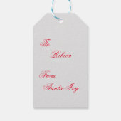 クリスマスプレゼントラベル-格言列 ギフトタグ (裏面)