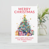 クリスマスプレゼントレッドホリデー 招待状 (スタンド正面)