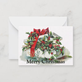 クリスマスプレゼントヴィンテージアートクリスマスカード ノートカード