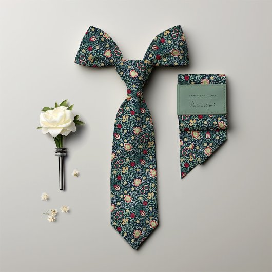 クリスマスプレゼントヴィンテージペルシャ・モリス・メンズ ネクタイ