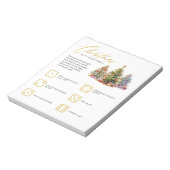 クリスマスプレゼント交換の涙遠くにパーティーゲーム ノートパッド (回転)