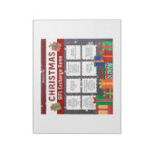 クリスマスプレゼント交換アイディア ノートパッド (回転)