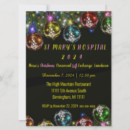 クリスマスプレゼント交換招待状6.5インチx 8.7 シーズンカード