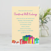 クリスマスプレゼント交換 コーポレートホリデーパーティー 招待状 (スタンド正面)