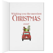 クリスマスプレゼント付きの赤い車 (内側 (右))