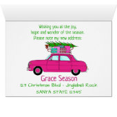 クリスマスプレゼント付きニューアドレスパープルカー (内部横(下))