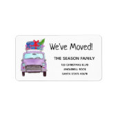 クリスマスプレゼント付きニューアドレスパープルカー ラベル (正面)