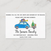 クリスマスプレゼント付きニューアドレスブルーカー 名刺 (裏面)