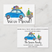 クリスマスプレゼント付きニューアドレスブルーカー 名刺 (正面/裏面)