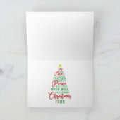 クリスマスプレゼント付きビンテージカー シーズンカード (内部)