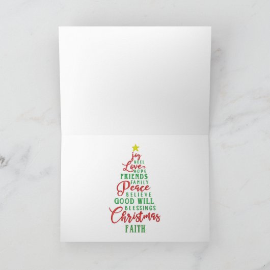 クリスマスプレゼント付きビンテージカー シーズンカード (内部)