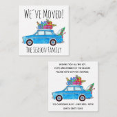 クリスマスプレゼント付きブルーカーのお知らせ エンクロージャーカード (正面/裏面)