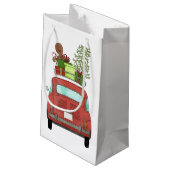 クリスマスプレゼント付きレッドカースモール抱き枕 スモールペーパーバッグ (裏面アングル)