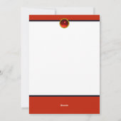 クリスマスプレゼント付きレディアールデコクリスマス シーズンカード (裏面)