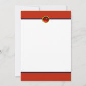 クリスマスプレゼント付きレディアールデコクリスマス 招待状 (裏面)