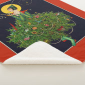 クリスマスプレゼント付き婦人アールデコ美しいファッション シェルパブランケット (3/4)