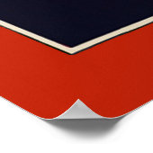 クリスマスプレゼント付き婦人アールデコ美しいファッション ポスター (角)