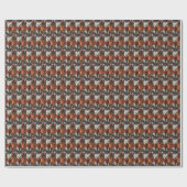 クリスマスプレゼント付き西ハイランドホワイトテリア ラッピングペーパー (フラット)