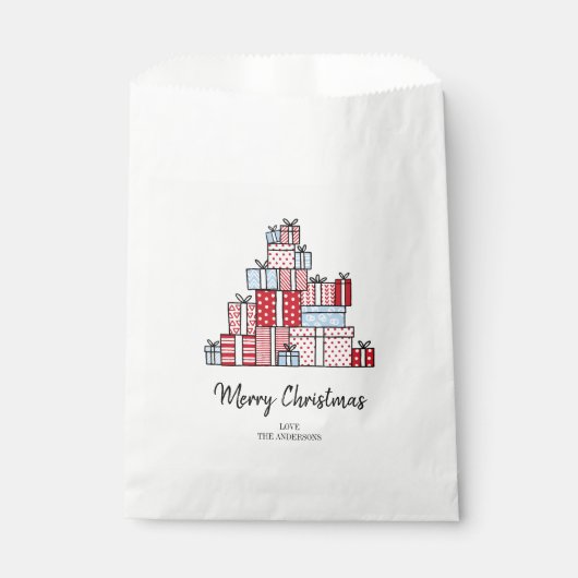 クリスマスプレゼント休暇のお願いバッグ フェイバーバッグ (正面)