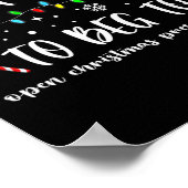 クリスマスプレゼント伯爵を開けて欲しいと思う ポスター (角)