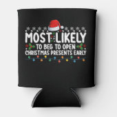 クリスマスプレゼント伯爵を開けて欲しいと思う 缶クーラー (正面)