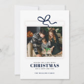 クリスマスプレゼント写真カスタム シーズンカード (正面)