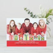 クリスマスプレゼント写真カード シーズンカード (スタンド正面)