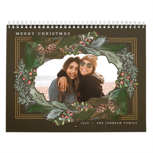 クリスマスプレゼント写真 カレンダー (カバー)